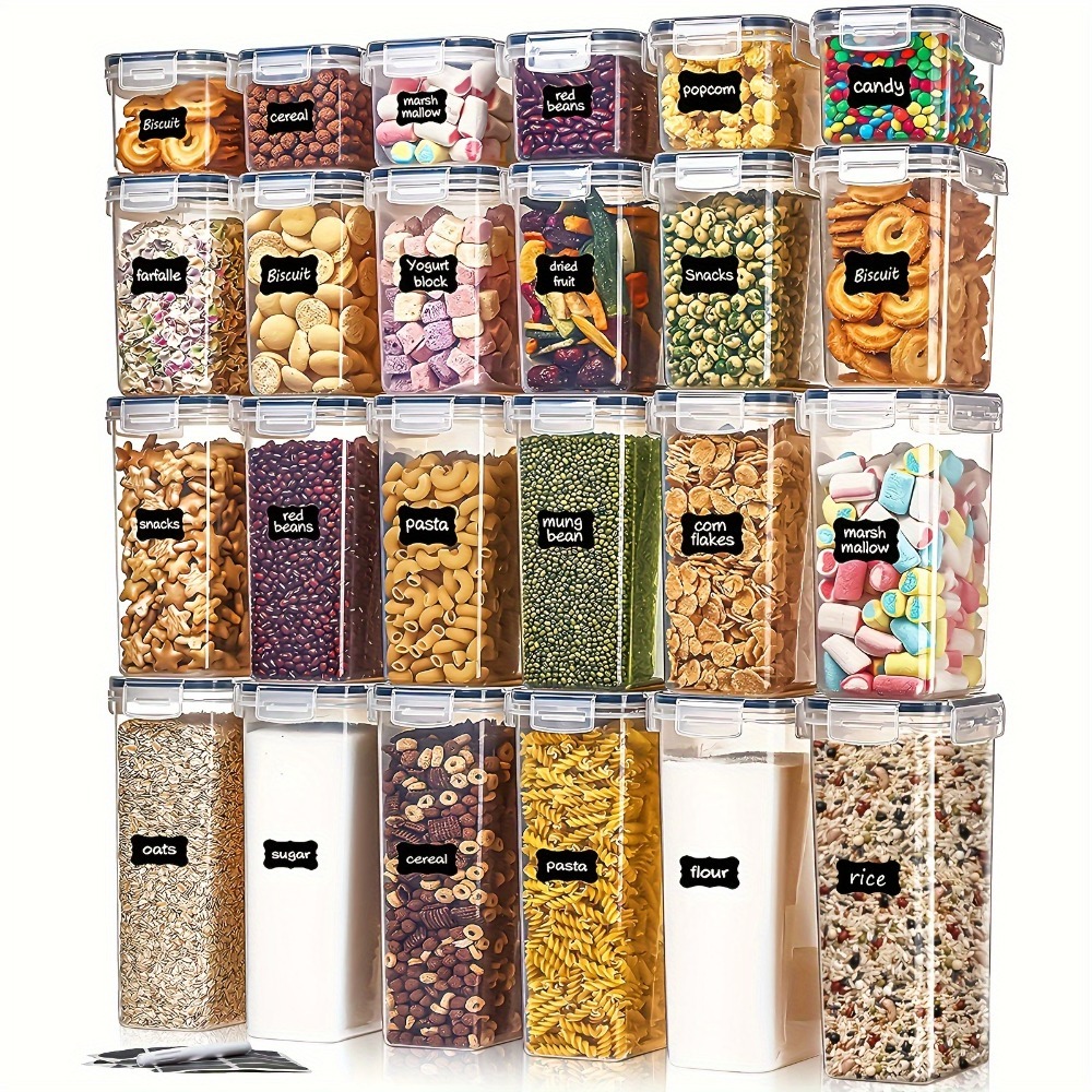 Kitchen Baking Tray Storage - 밀폐용기 24피스 세트 용기 12개 뚜껑