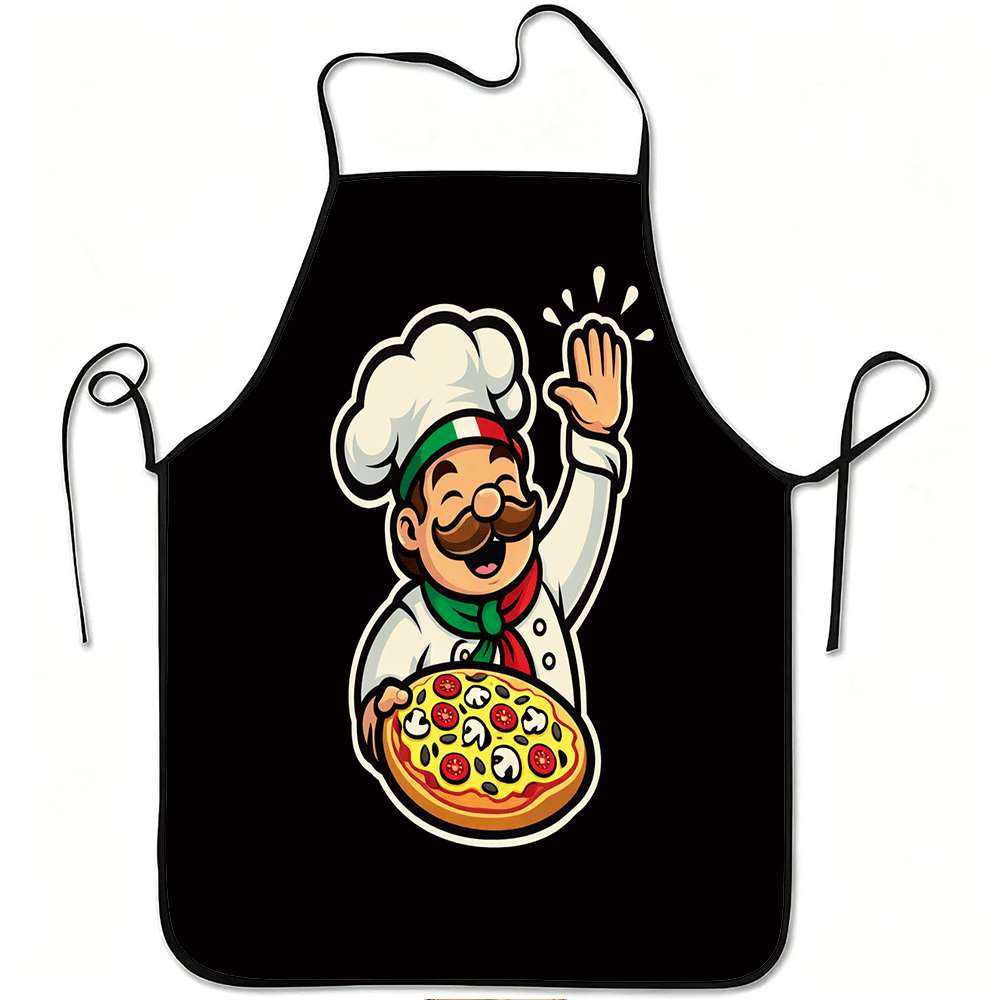Kitchen Baking Gift Ideas - 이탈리아 요리사와 피자 복고풍 디자인의 심플하고
