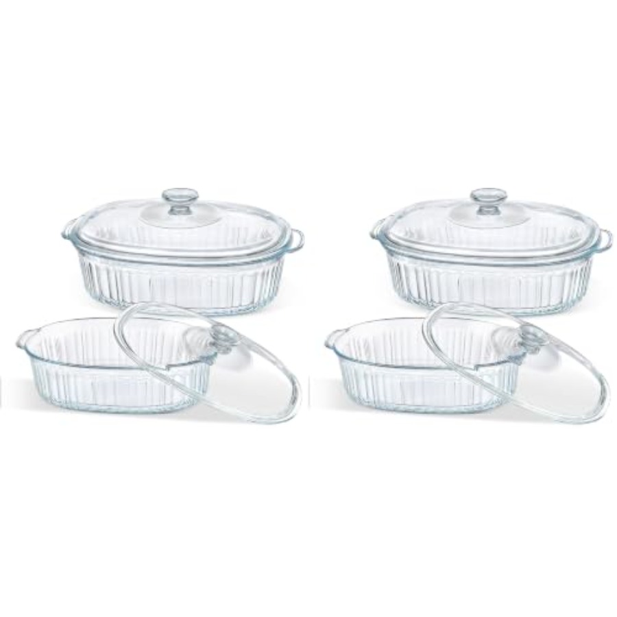 Kitchen Glass Baking Set - 주방용 베이킹 접시 세트, 붕규산 유리,