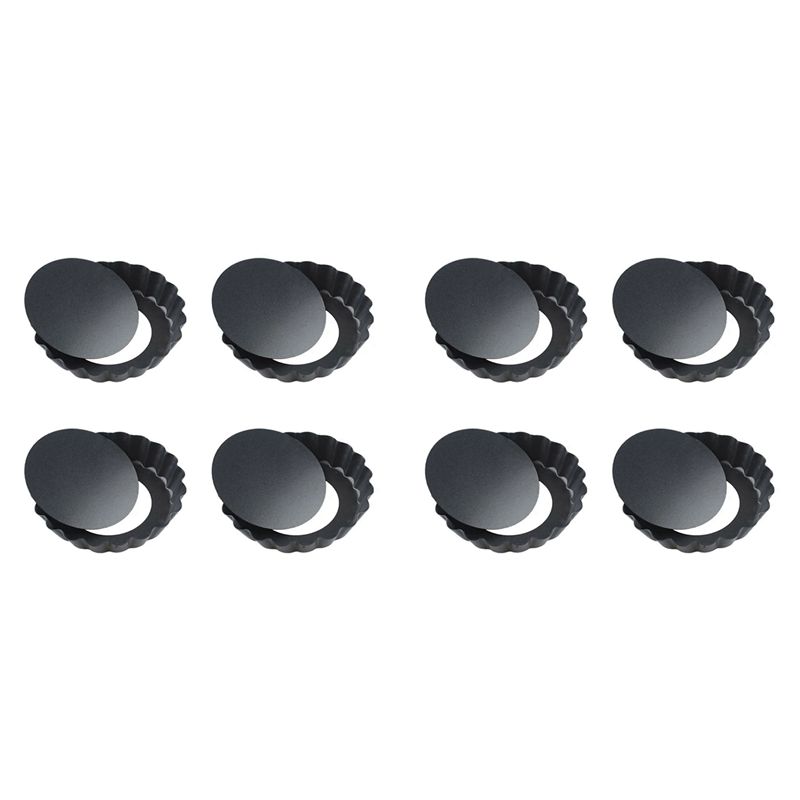 Tart Pan Loose - 8개입 4인치/10cm 미니 파이 머핀 컵케이크