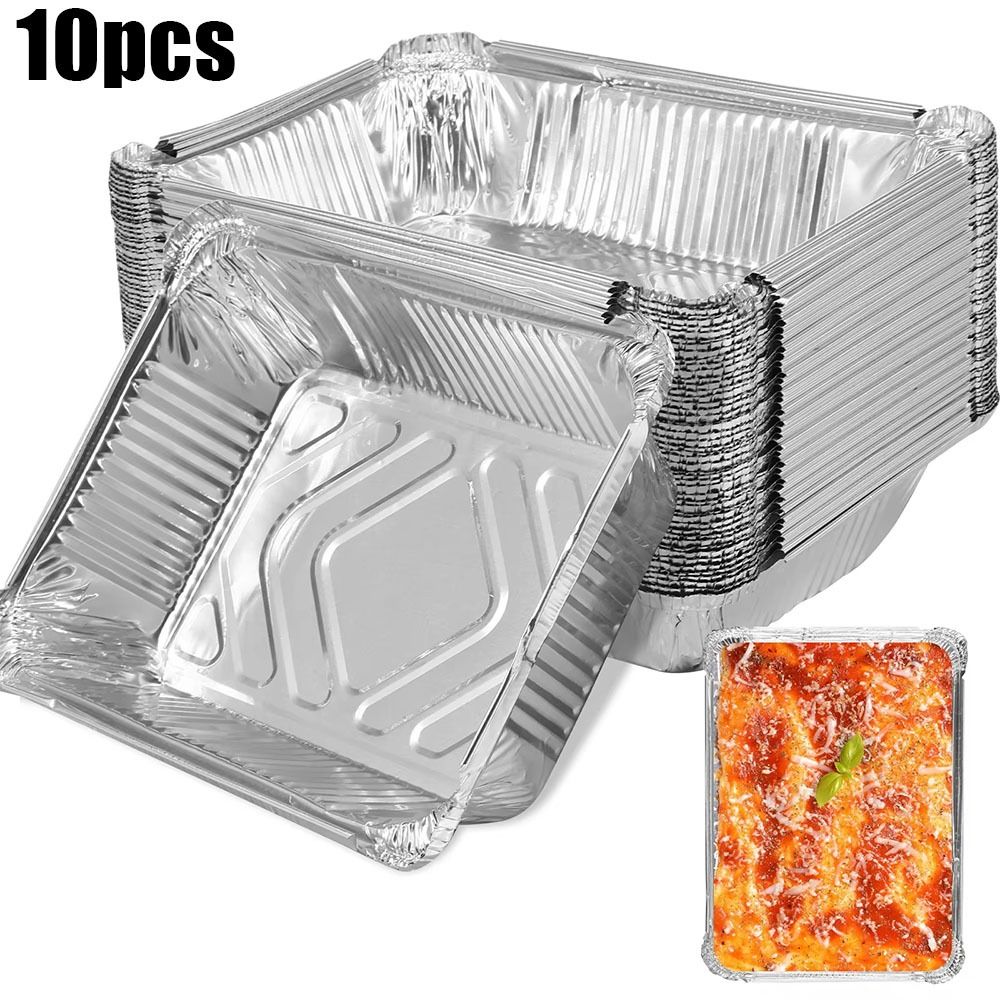 Kitchen Baking Tray Storage - 10PCS 일회용 알루미늄 호일 식품 저장