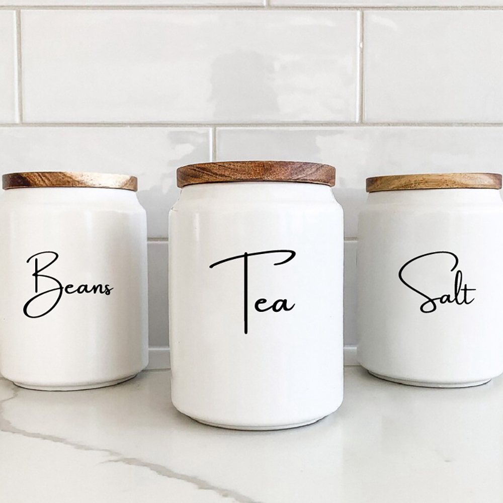 Kitchen Baking Organization - 주방 조직 용기 항아리 라벨 스티커