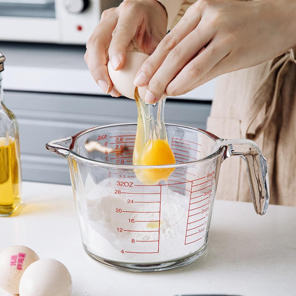 Kitchen Glass Baking Set - 액체 계량컵 튼튼한 계량컵 3개 두꺼운