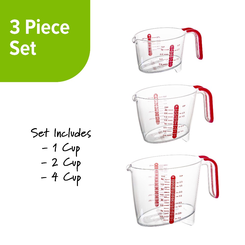 3피스 액체 계량컵 세트, 읽기 쉬운 눈금으로 주방 베 - Kitchen Glass Baking Set 리뷰 및 가격