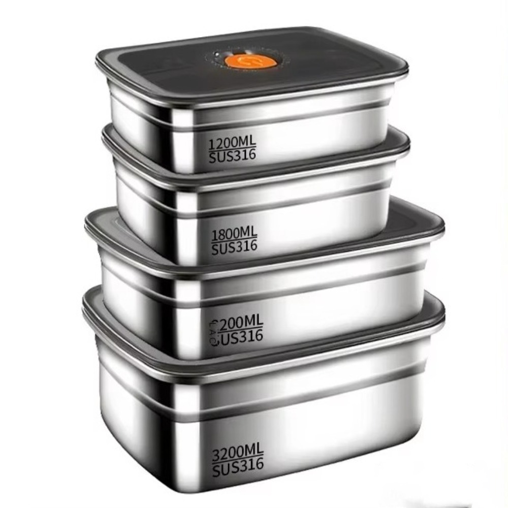 휴대용 스테인레스 스틸 보존 상자 누출 방지 냉장고 냉 - Kitchen Baking Tray Storage 리뷰 및 가격