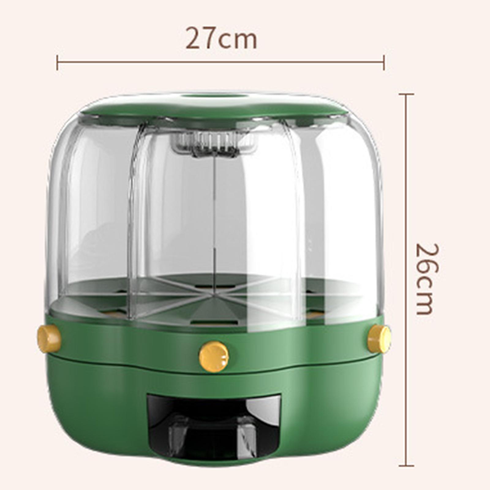 회전식 시리얼 디스펜서 쌀통 곡물 보관함 6.5kg 용 - Kitchen Baking Organization 리뷰 및 가격