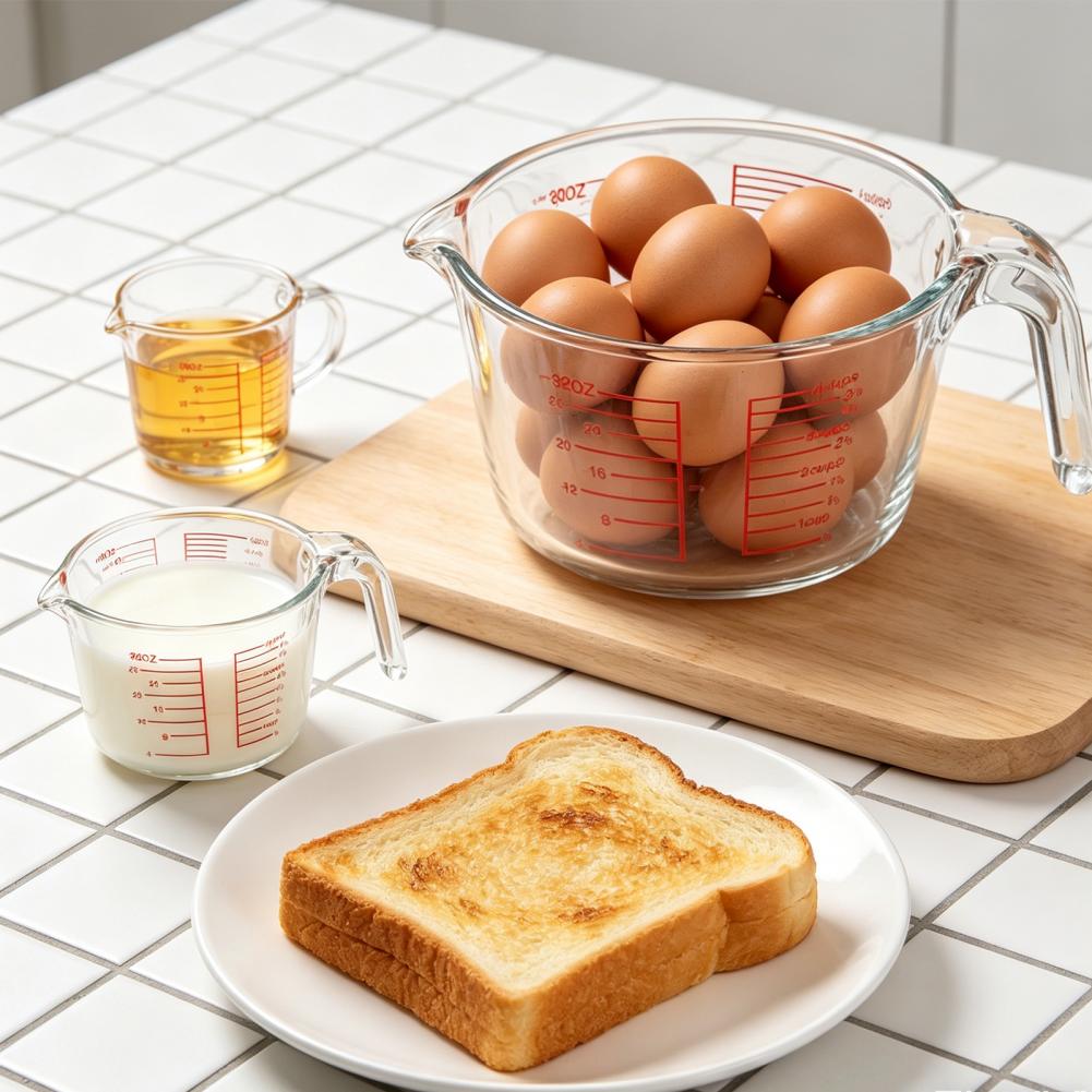 계량컵 세트 3개 두꺼운 유리 계량컵 세트 주둥이가 있 - Kitchen Glass Baking Set 리뷰 및 가격