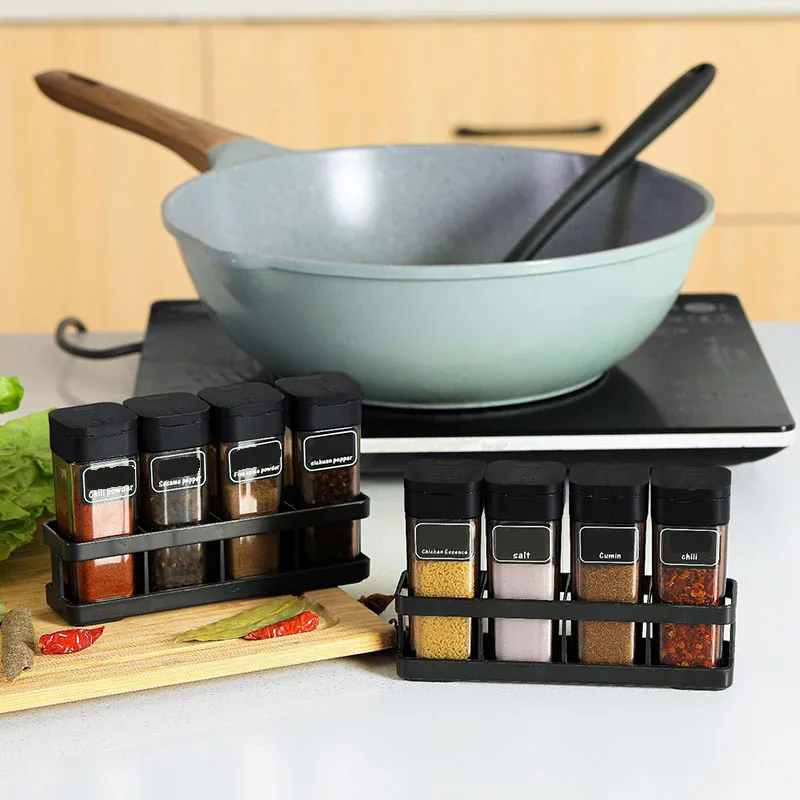 4-in-1 향신료 정리 세트 - 쌓을 수 있는 주방  - Kitchen Glass Baking Set 리뷰 및 가격