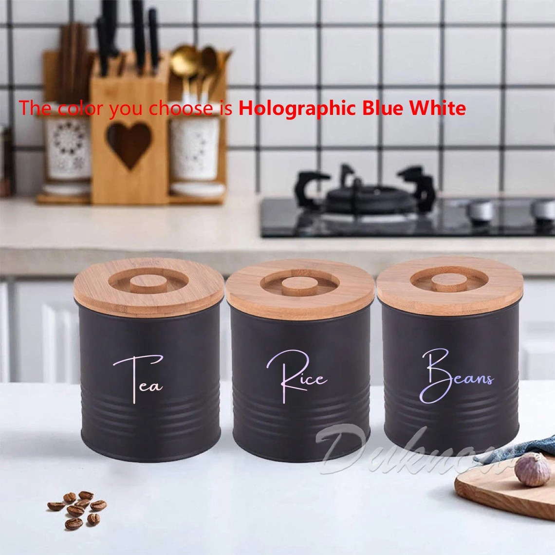 주방 정리용 캐니스터 병 라벨 스티커 방수 데칼 차 커 - Kitchen Baking Organization 리뷰 및 가격