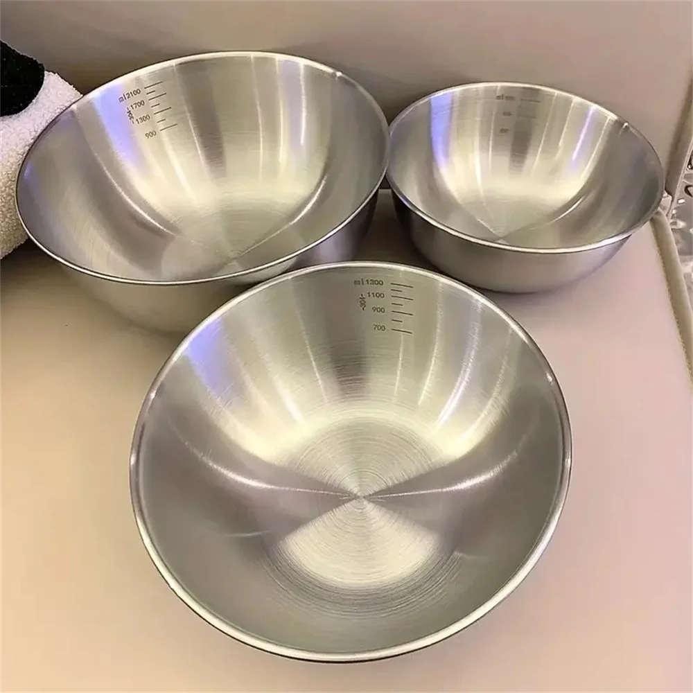 1-3개 스테인리스 스틸 볼 세트(계량 눈금 포함) - - Kitchen Baking Bowls 리뷰 및 가격