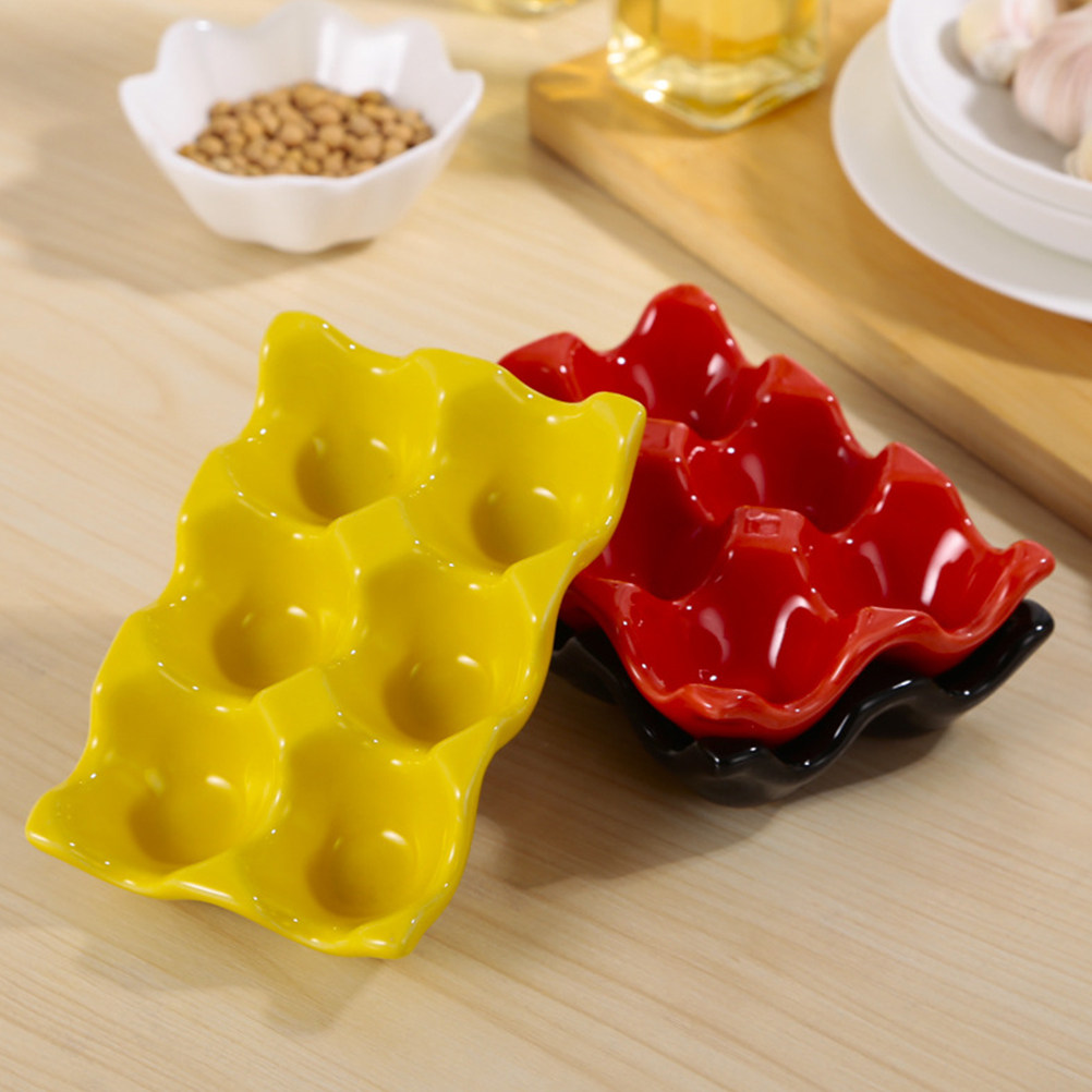 1개 세라믹 달걀 서빙 트레이, 달걀 디스펜서 홀더,  - Kitchen Baking Organization 리뷰 및 가격