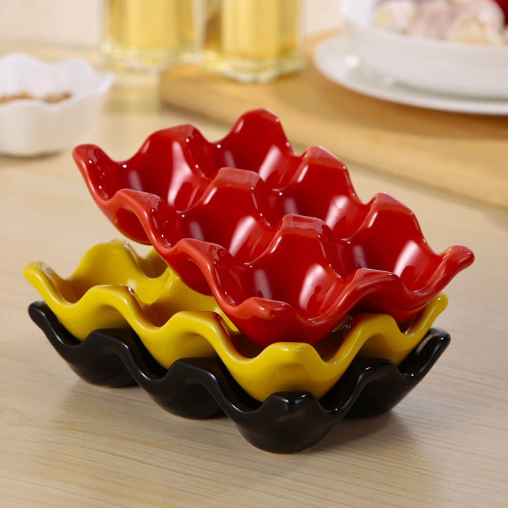 1개 세라믹 달걀 서빙 트레이, 달걀 디스펜서 홀더,  - Kitchen Baking Organization 리뷰 및 가격