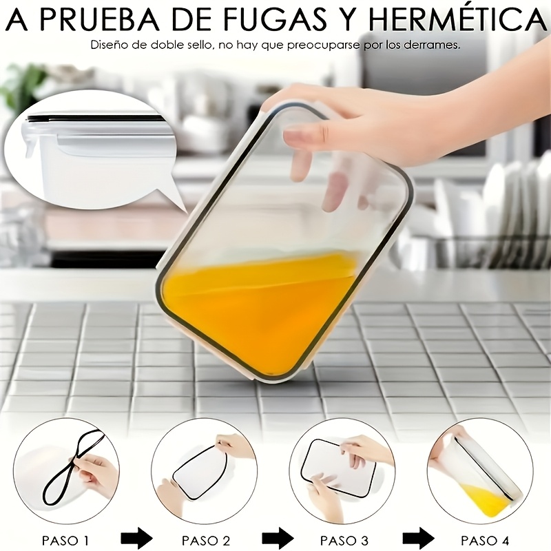 8Pcs 용기 4개 뚜껑 4개 세트 주방 밀폐용기 플라 - Kitchen Baking Tray Storage 리뷰 및 가격