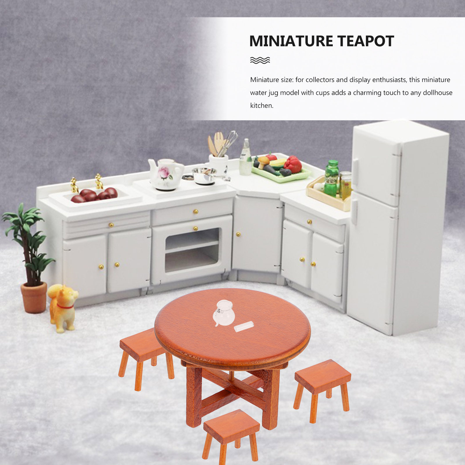 1세트 마이크로 미니어처 주방 물병과 컵 세트 유리병  - Kitchen Glass Baking Set 리뷰 및 가격
