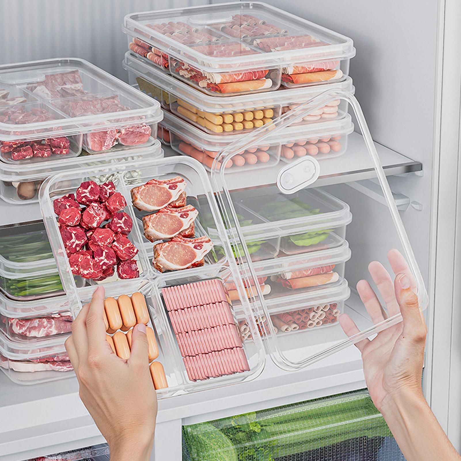 1PC 냉장고 보관 상자 고기 야채 신선 유지 보관 상 - Kitchen Baking Tray Storage 리뷰 및 가격