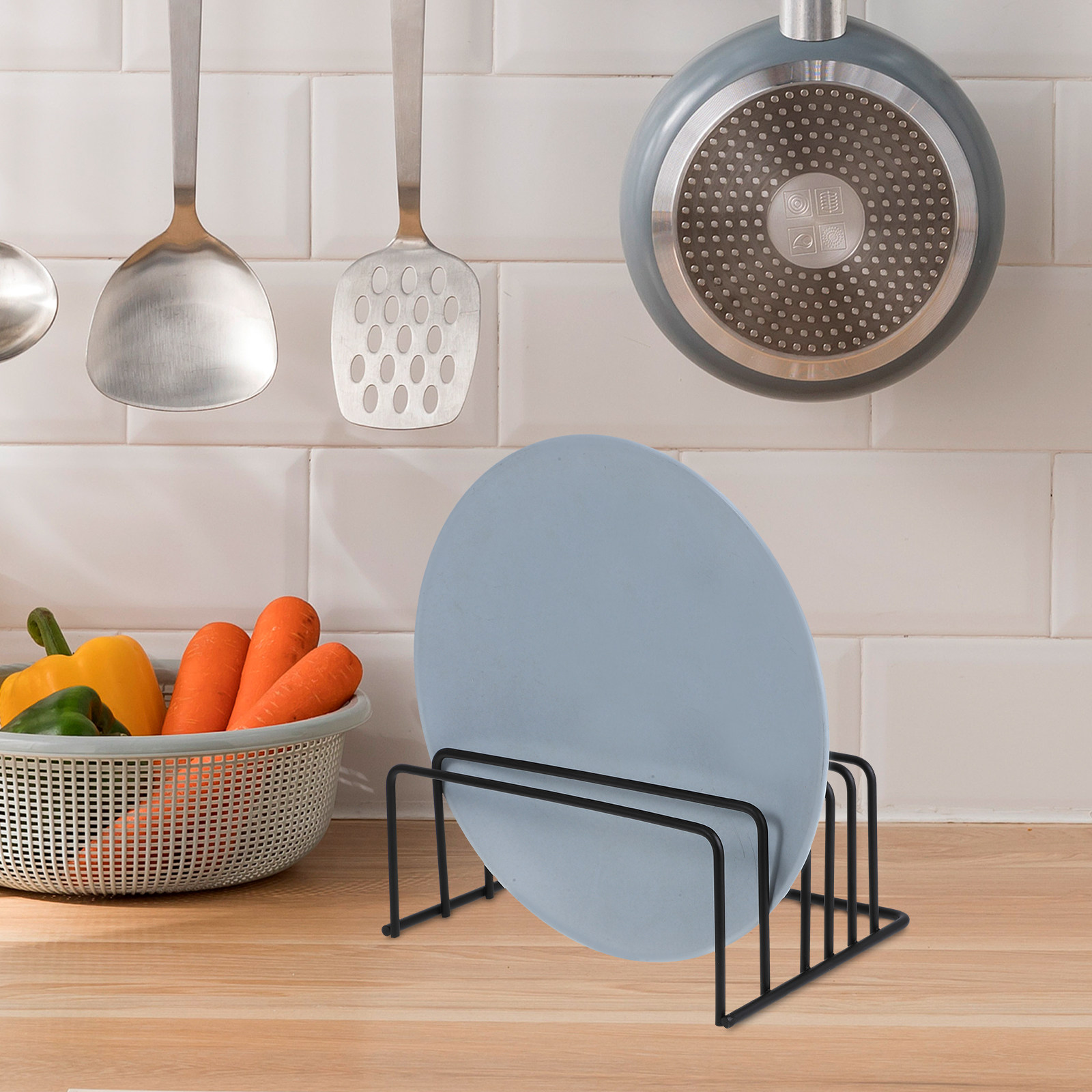 2개 주방 수납 정리대 금속 냄비 뚜껑 도마 홀더 스탠 - Kitchen Baking Sheet Organizer 리뷰 및 가격