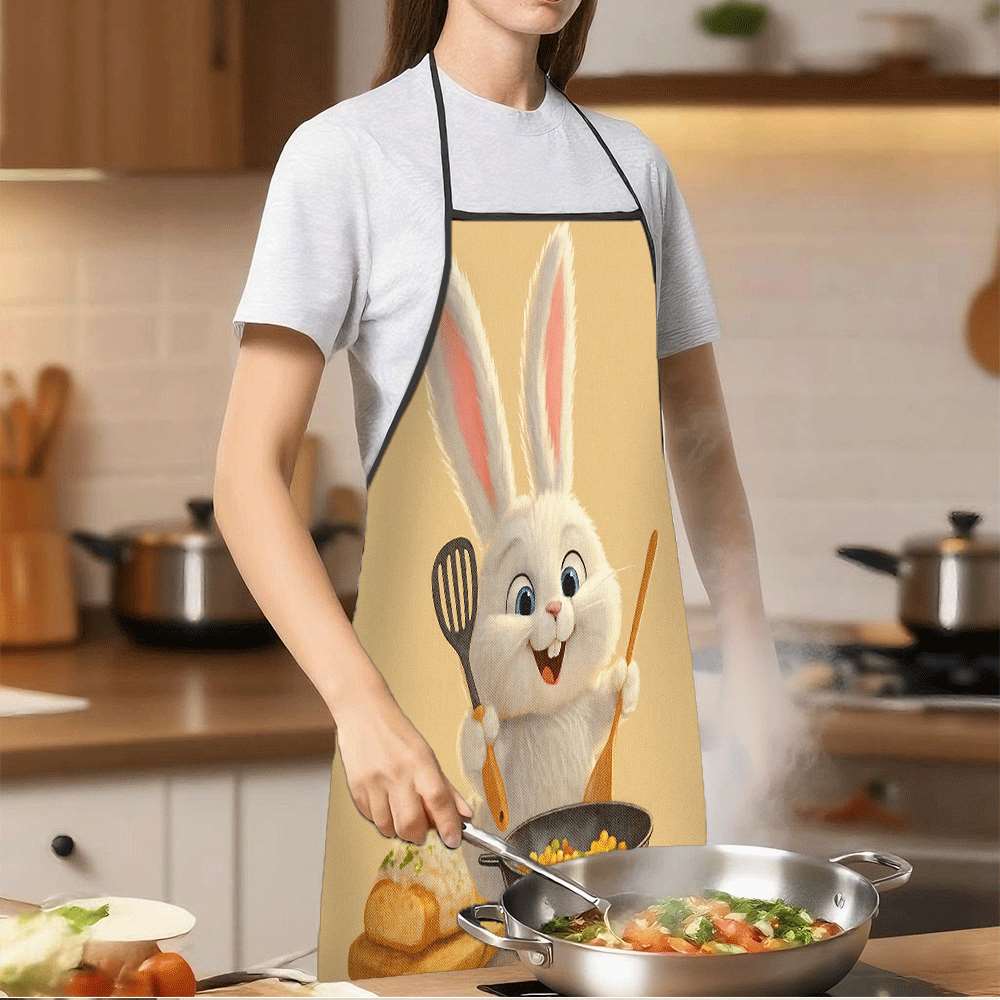 재미있는 동물 테마 앞치마 1개, 귀여운 토끼 요리사  - Kitchen Baking Gift Ideas 리뷰 및 가격