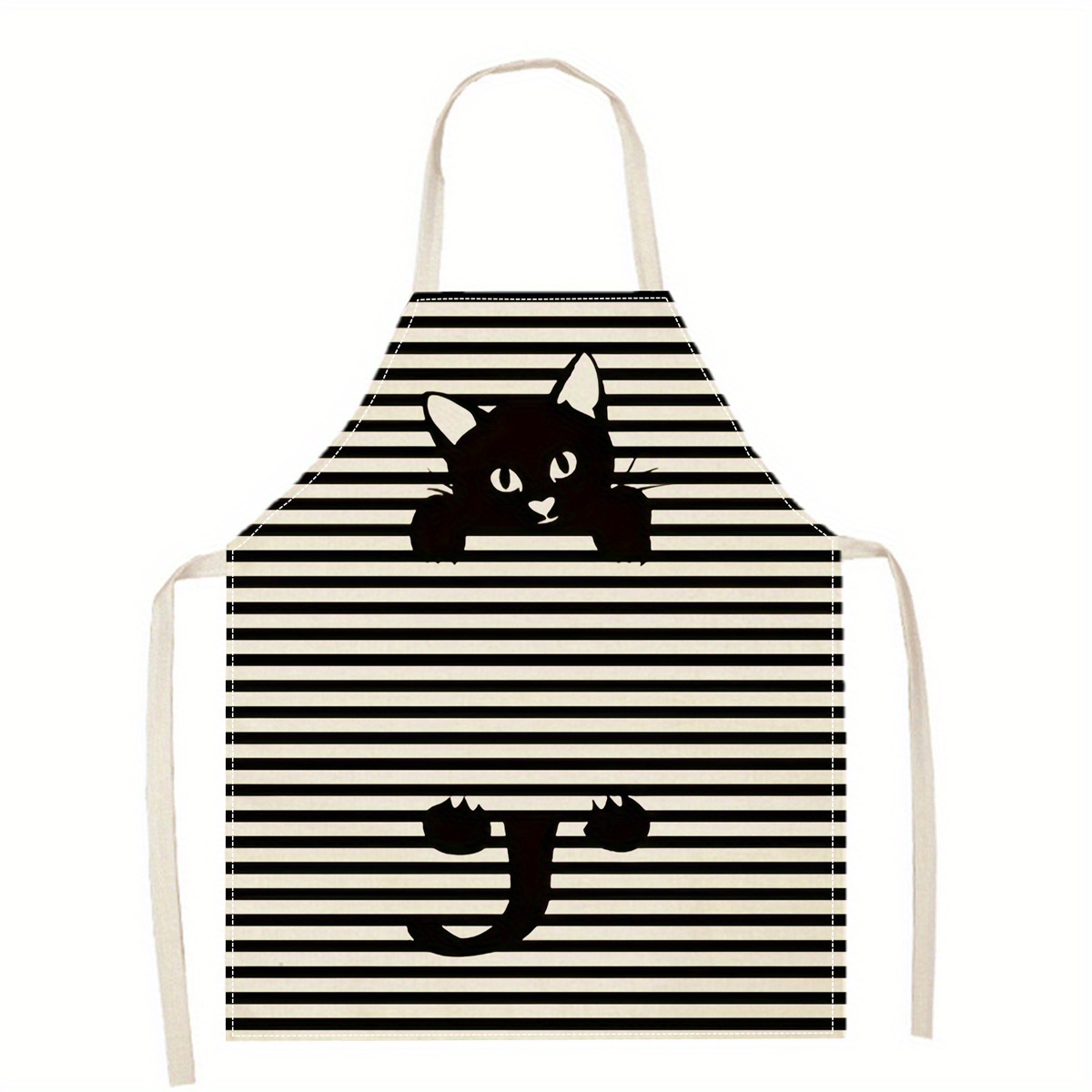 린넨 앞치마 재미있는 고양이 선글라스 프린트 주방 요리 - Kitchen Baking Gift Ideas 리뷰 및 가격