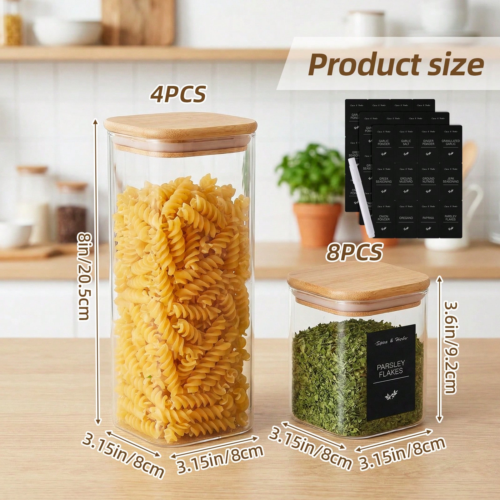 Tomnk 12개 유리 식품 보관 용기(뚜껑 포함),  - Kitchen Baking Organization 리뷰 및 가격